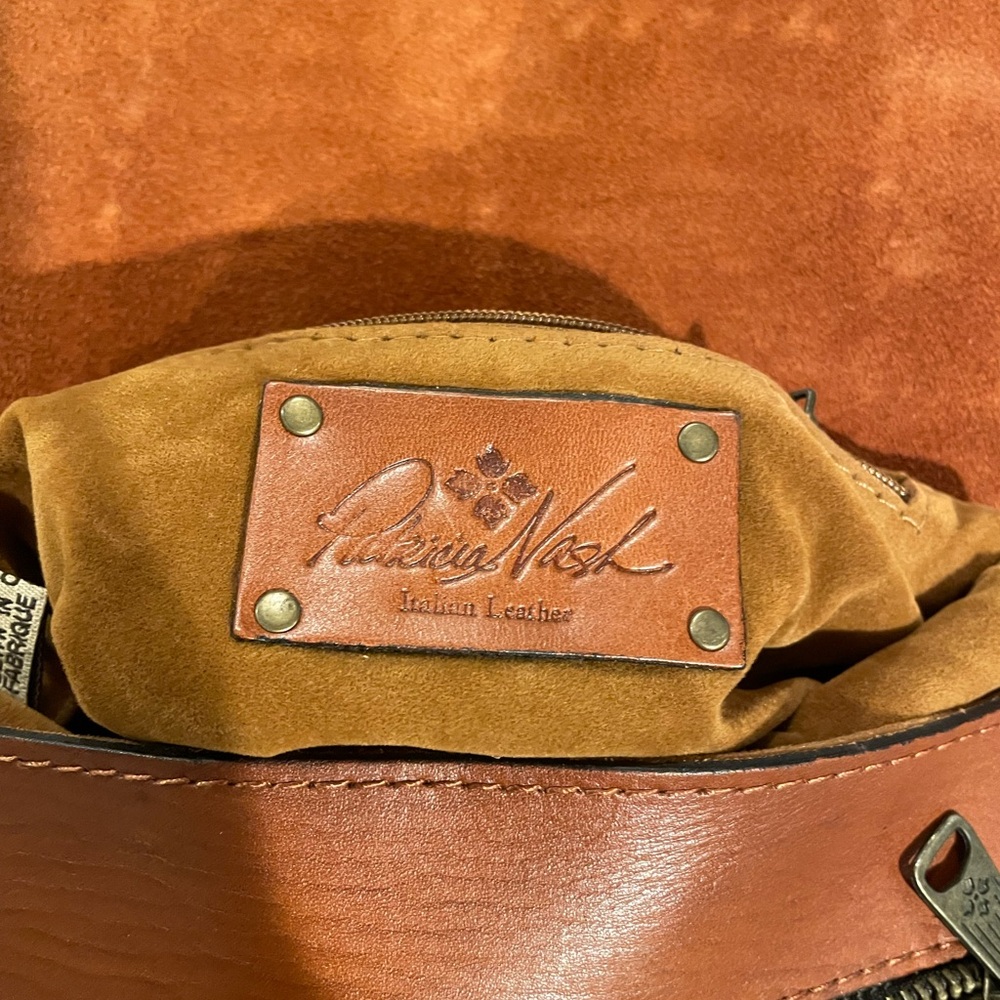 Patricia Nash Patchwork 100% Italian Leather Crossbody Bag. The Granada Bag. - Picture 12 of 16
